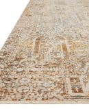 Lourdes Ivory/Orange 7 ft. 10 in. x 10 ft. Distressed Persian Area Rug