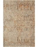 Lourdes Ivory/Orange 7 ft. 10 in. x 10 ft. Distressed Persian Area Rug