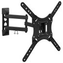 Full Motion Tilt Swivel TV Wall Mount for 23 to 55 Flat Screen TVs 66 Lbs. Capacity 15 Extension Bonus HDMI Cable