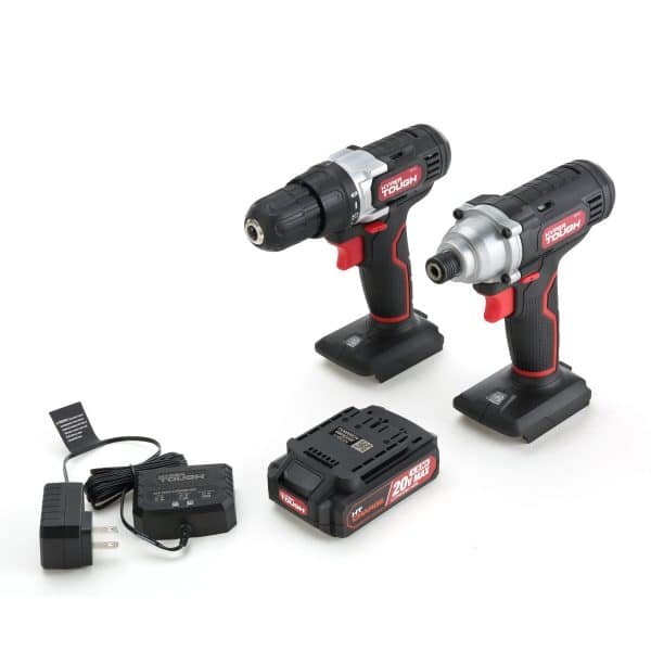 Hyper Tough 20V Max (2-Tool Set) 3/8 Inch Cordless Drill & 1/4 Inch Impact Driver - Image 3