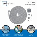 Mainstays 35 ft. Pool Cleaning Hose with Adaptors