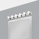 6 Strip Light Contemporary Dimmable, Polished Chrome