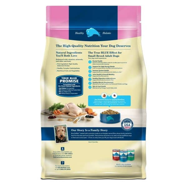 Blue Buffalo Small Breed Dry Dog Food Chicken & Brown Rice 5 lbs. - Image 3