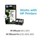 HP 934XL Black High Yield & 935 Cyan, Magenta and Yellow Original Ink Cartridges EXP 06/24