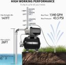 1.6HP Shallow Well Pump with Pressure Tank