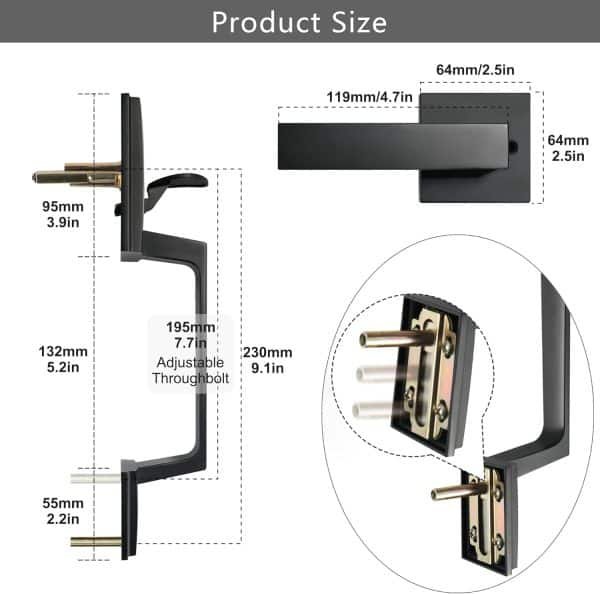 Exterior Door Entry Handle with Door Lever - Imagen 7