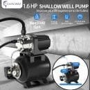 1.6HP Shallow Well Pump with Pressure Tank
