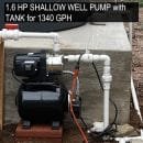 1.6HP Shallow Well Pump with Pressure Tank