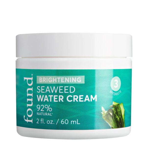 FOUND Brightening Seaweed Water Cream with Hyaluronic Acid, 2 fl oz