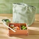 Cotton Lunch Tote, Sage Green