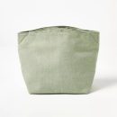 Cotton Lunch Tote, Sage Green