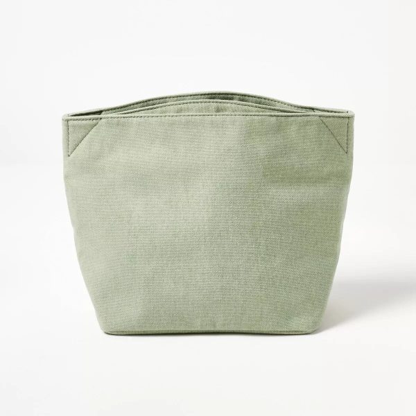 Cotton Lunch Tote, Sage Green