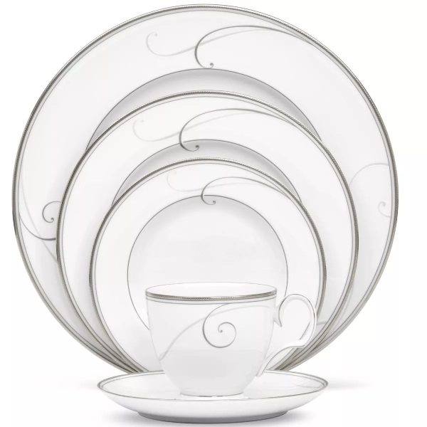 Noritake Platinum Wave 5-Piece Place Setting