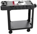 Hyper Tough Hyper Stack 3-Shelf Multi-Use 36 Commercial Utility Cart, 500 lb Capacity, Black