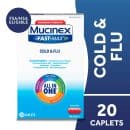 Mucinex Max Strength Cold & Flu Medicine, 20 Caplets