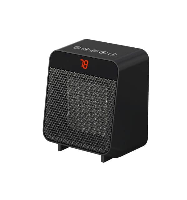 Soleil Electric Digital Ceramic Heater 1500W Indoor Black PTC-916B