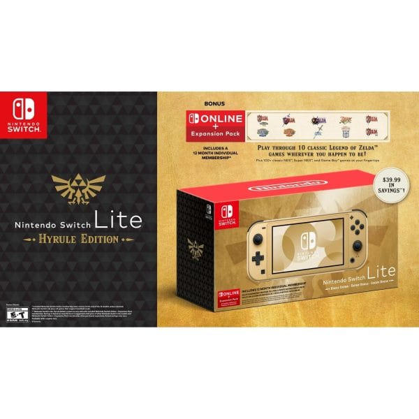 Nintendo Switch Lite: Hyrule Edition with Bonus Nintendo Switch Online + Expansion Pack - Image 5