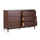 Walker Edison Modern 6-Drawer Solid Wood Dresser Bedroom Storage