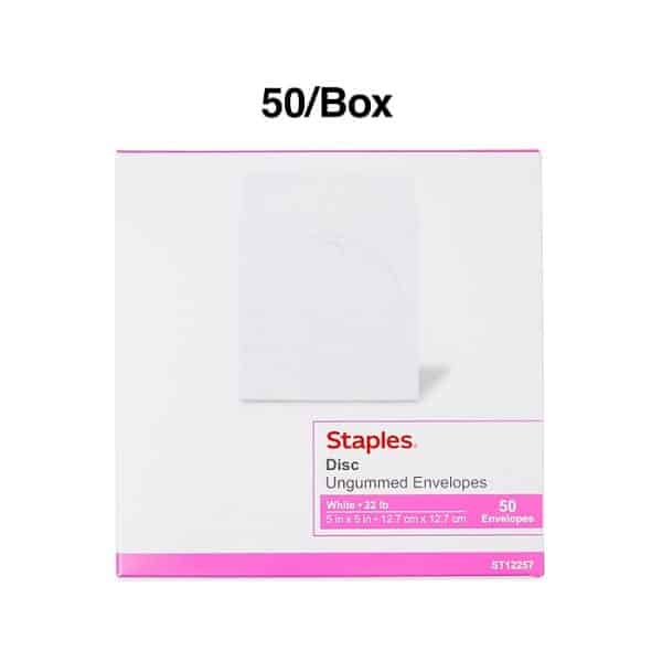 Staples Open End CD/DVD Envelopes, 50/Box - Image 4